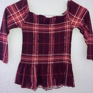 Long sleeve crop top